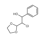 2-chloro-2-(1,3-dioxolan-2-yl)-1-phenylethanol结构式