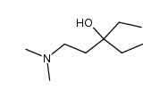 3-ethyl-1-dimethylamino-pentan-3-ol结构式