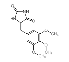 2,4-Imidazolidinedione,5-[(3,4,5-trimethoxyphenyl)methylene]-结构式