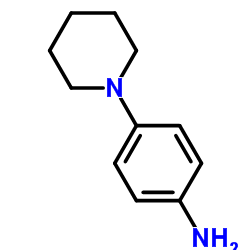 4-(1-哌啶基)苯胺结构式