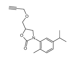 3-[2-Methyl-5-(isopropyl)phenyl]-5-[(2-propynyloxy)methyl]-2-oxazolidinone结构式