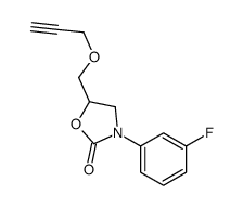 3-(3-Fluorophenyl)-5-[(2-propynyloxy)methyl]-2-oxazolidinone结构式