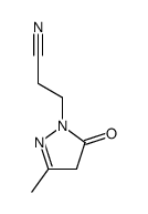 3-(3-methyl-5-oxo-4H-pyrazol-1-yl)propanenitrile结构式