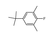 5-tert-butyl-2-fluoro-1,3-dimethylbenzene结构式