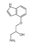 1-amino-3-(1H-indol-4-yloxy)propan-2-ol结构式