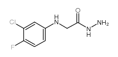 Glycine,N-(3-chloro-4-fluorophenyl)-, hydrazide结构式
