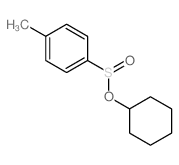 Benzenesulfinic acid,4-methyl-, cyclohexyl ester结构式