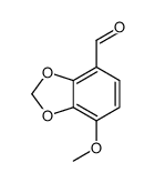 7-methoxy-1,3-benzodioxole-4-carbaldehyde结构式