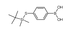 4-[(dimethyl-tert-butyl-silyl)thio]-phenylboronic acid结构式