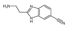 (9ci)-2-(2-氨基乙基)-1H-苯并咪唑-5-甲腈结构式