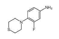 3-Fluoro-4-Thiomorpholinoaniline结构式