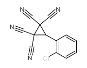 1,1,2,2-Cyclopropanetetracarbonitrile,(2-chlorophenyl)-结构式