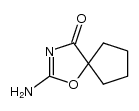 2'-Amino-cyclopentanspiro-5'-oxazolin-4'-on结构式