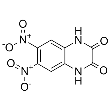 6,7-二硝基奎喔林-2,3(1H,4H)-二酮结构式