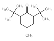 2,6-二叔丁基-4-甲基环己酮 (异构体混合物)结构式