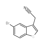 5-溴-3-氰甲基苯并[b]噻吩结构式