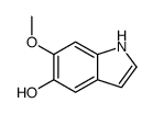 5-羟基-6-甲氧基吲哚结构式