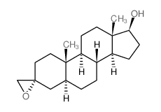 (3R,5S,8R,9S,10S,13S,14S,17S)-10,13-dimethylspiro[1,2,4,5,6,7,8,9,11,12,14,15,16,17-tetradecahydrocyclopenta[a]phenanthrene-3,2'-oxirane]-17-ol结构式