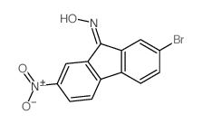 9H-Fluoren-9-one,2-bromo-7-nitro-, oxime结构式