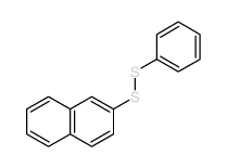 Disulfide,2-naphthalenyl phenyl结构式