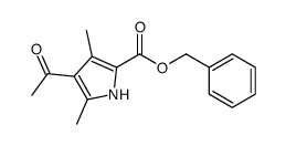 Benzyl 4-acetyl-3,5-dimethyl-1H-pyrrole-2-carboxylate结构式