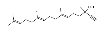 3,7,11,15-tetramethyl-hexadeca-6,10,14-trien-1-yn-3-ol结构式
