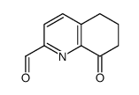 8-OXO-5,6,7,8-TETRAHYDROQUINOLINE-2-CARBALDEHYDE结构式