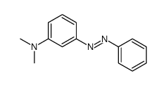 N,N-dimethyl-3-phenyldiazenylaniline结构式