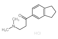 1-Propanone,1-(2,3-dihydro-1H-inden-5-yl)-3-(dimethylamino)-, hydrochloride (1:1)结构式