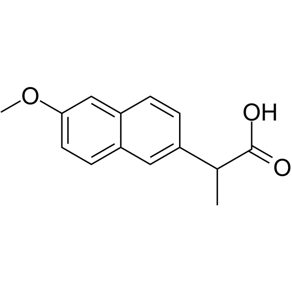 2-(6-甲氧基-2-萘基)丙酸结构式