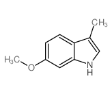 1H-Indole,6-methoxy-3-methyl-结构式