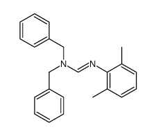 N,N-dibenzyl-N'-(2,6-dimethylphenyl)methanimidamide结构式