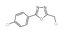 2-氯甲基-5-(4-氯苯)-1,3,4-氧代二唑结构式
