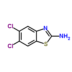 2-氨基-5,6-二氯苯并噻唑结构式