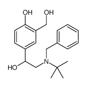 4-(2-(苄基(叔丁基)氨基)-1-羟基乙基)-2-(羟甲基)苯酚结构式