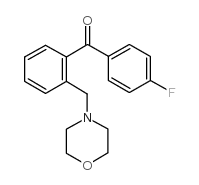 4'-FLUORO-2-MORPHOLINOMETHYL BENZOPHENONE结构式