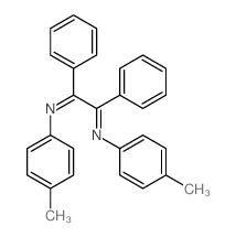 Benzenamine,N,N'-(1,2-diphenyl-1,2-ethanediylidene)bis[4-methyl-结构式