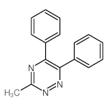 1,2,4-Triazine,3-methyl-5,6-diphenyl-结构式