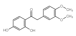 1-(2,4-Dihydroxyphenyl)-2-(3,4-dimethoxyphenyl)ethanone结构式