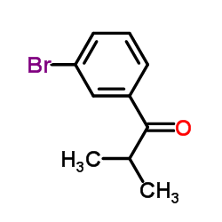 1-(3-溴苯基)-2-甲基-1-丙酮结构式