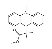 2-methyl-2-(10-methyl-9,10-dihydro-acridin-9-yl)-propionic acid methyl ester结构式