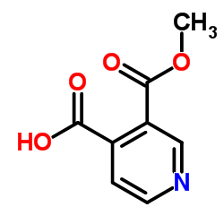3,4-吡啶二羧酸-3-甲酯结构式