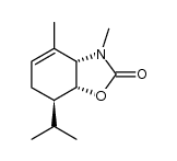 (+)-(3aS,7R,7aR)-7-isopropyl-3,4-dimethyl-3a,6,7,7a-tetrahydro-3H-benzoxazol-2-one结构式