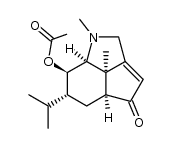 (2a1R,4aS,6R,7R,7aS)-6-isopropyl-1,2a1-dimethyl-4-oxo-2,2a1,4,4a,5,6,7,7a-octahydro-1H-cyclopenta[cd]indol-7-yl acetate结构式