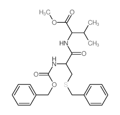 L-Valine,N-[N-[(phenylmethoxy)carbonyl]-S-(phenylmethyl)-L-cysteinyl]-, methyl ester(9CI)结构式