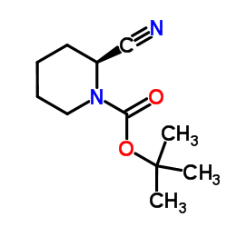 (R)-1-BOC-2-氰基哌啶结构式