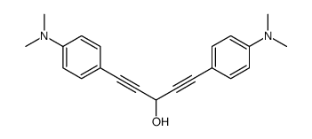 1,5-bis[4-(dimethylamino)phenyl]penta-1,4-diyn-3-ol结构式