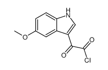 5-METHOXY-ALPHA-OXO-1H-INDOLE-3-ACETYL CHLORIDE结构式