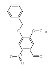 4-(苄氧基)-5-甲氧基-2-硝基苯甲醛结构式