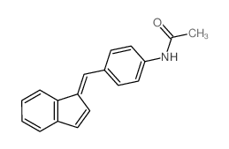 Acetamide,N-[4-(1H-inden-1-ylidenemethyl)phenyl]-结构式